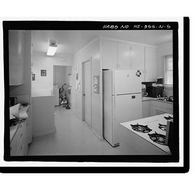 Historic Print, U.S. Naval Base, Pearl Harbor, Naval Housing Area Makalapa, Straight TwoBedroom
