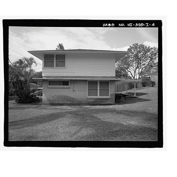 Historic Print, U.S. Naval Base, Pearl Harbor, Naval Housing Area Makalapa, Junior Officers' Quarters Type I, Halawa, Makalapa, & Midway Drives, & Betio & Makin Places, Pearl City, Hono…16" x 20"