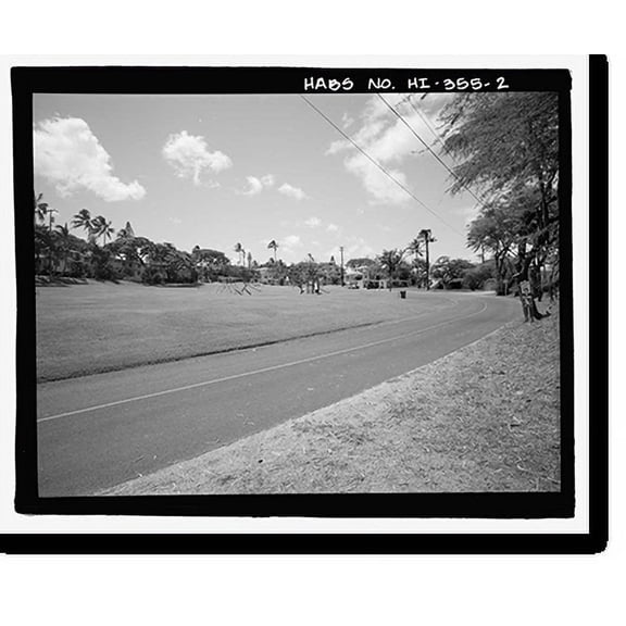 Historic Print, U.S. Naval Base, Pearl Harbor, Naval Housing Area Makalapa, Northeast of Kamehameha Highway & Radford Drive intersection, Pearl City, Honolulu County, HI - 2, 16" x 20"