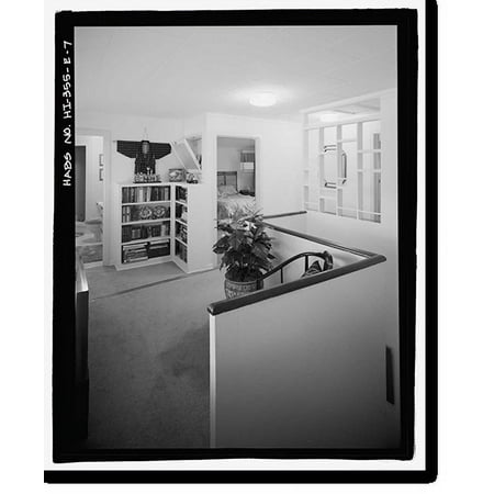 Historic Print, U.S. Naval Base, Pearl Harbor, Naval Housing Area Makalapa, Senior Officers' Quarters Type E, 37 Halawa Drive, Pearl City, Honolulu County, HI - 7, 16" x 20"