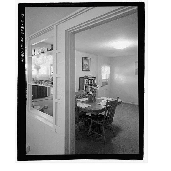 Historic Print, U.S. Naval Base, Pearl Harbor, Naval Housing Area Pearl City Peninsula, Defense Housing Project Type 47, 310 & 318 Laniwai Avenues, Pearl City, Honolulu County, HI - 8, 16" x 20"