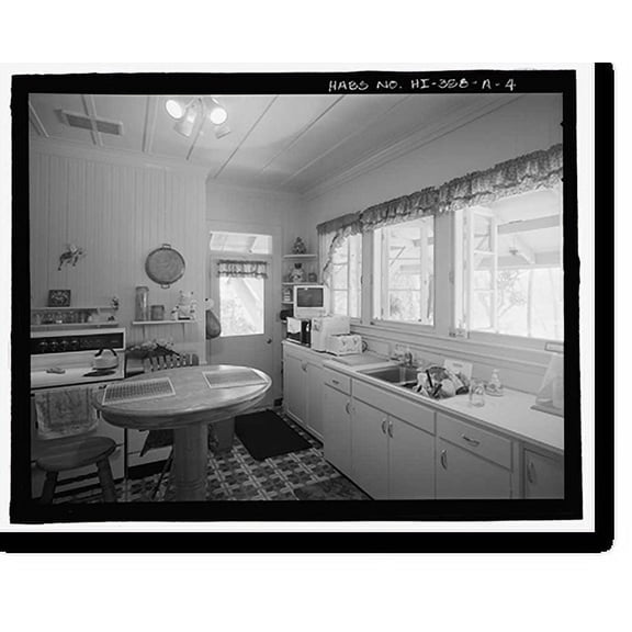 Historic Print, U.S. Naval Base, Pearl Harbor, Naval Housing Area Pearl City Peninsula, MacIntyre House, 364 Laniwai Avenue, Pearl City, Honolulu County, HI - 4, 16" x 20"