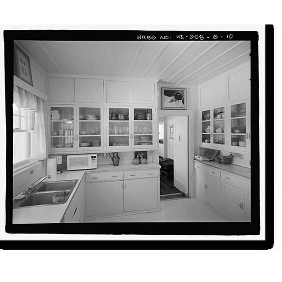 Historic Print, U.S. Naval Base, Pearl Harbor, Naval Housing Area Pearl City Peninsula, Uyehara House & Garage, 1038 Ashley Avenue, Pearl City, Honolulu County, HI - 10, 16" x 20"
