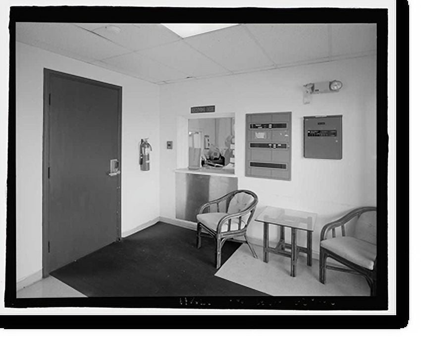 Historic Print, U.S. Naval Base, Pearl Harbor, Post Office, Pearl