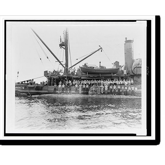 Historic Print, U.S. Navy tug raises one of eight Jap 'midget subs', 18" x 24"