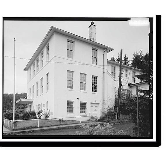 Historic Print, U.S. Post Office & Courthouse, Second Street, Cordova, Valdez-Cordova Census Area, AK - 2, 16" x 20"