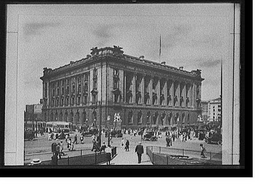 Historic Print, [U.S. Post Office, Custom House and Court House