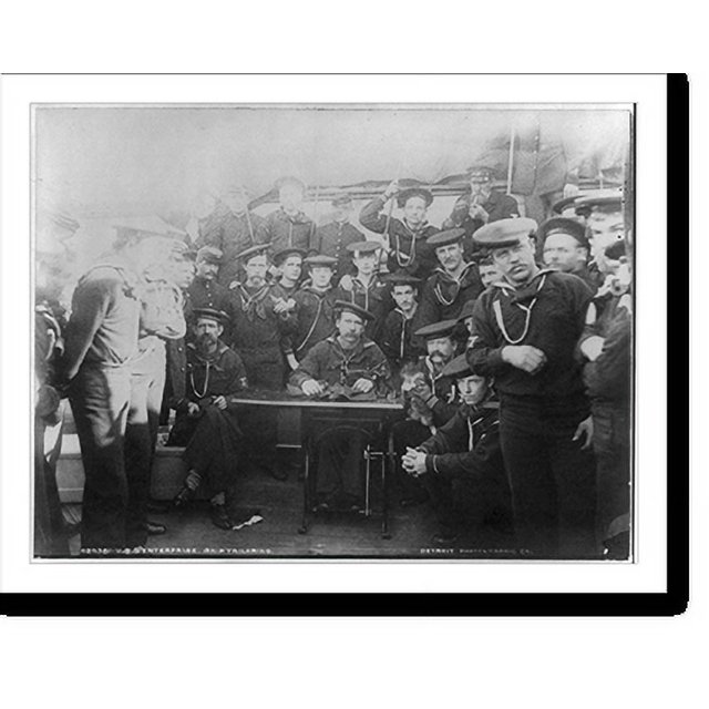 Historic Print, U.S.S. ENTERPRISE Ship tailoring, 16" x 20"