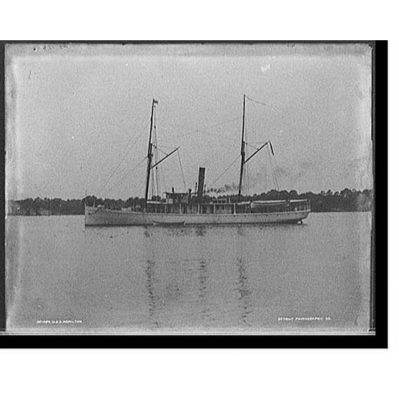 Historic Print, U.S.S. Hamilton, 18" x 24"