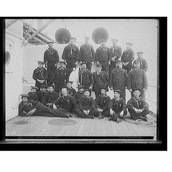 Historic Print, U.S.S. Maine, army and navy union, 18" x 24"