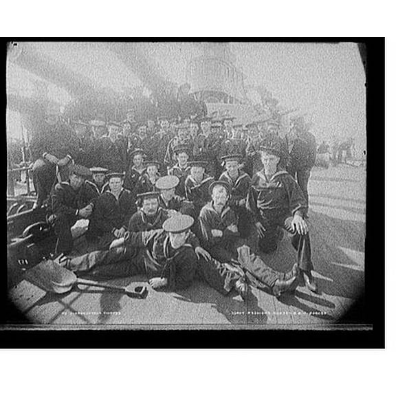 Historic Print, U.S.S. Oregon, engineer force, 18" x 24"