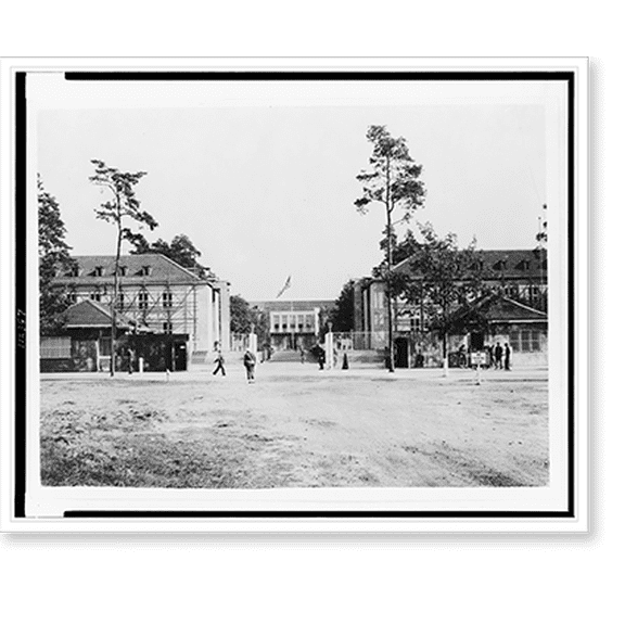 Historic Print, [U.S. headquarters in Berlin, Germany], 16" x 20"