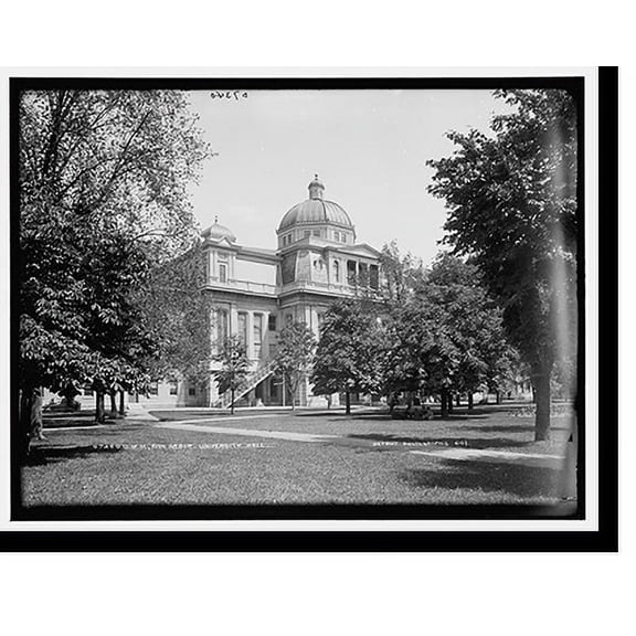 Historic Print, U. of M., Ann Arbor, University Hall, 18" x 24"