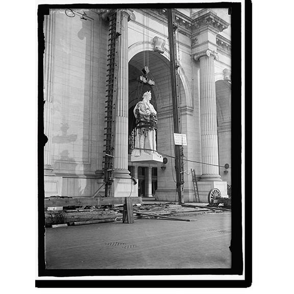 Historic Print, UNION STATION UNDER CONSTRUCTION, 18" x 24"