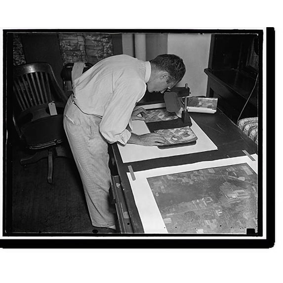 Historic Print, Uncle Sam spending $3,000,000 to make one map. Washington D.C. July 28., 18" x 24"