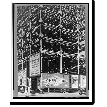 Historic Print, Uncompleted hotel on main street, started in 1929, never finished because of depression. Vincennes, Indiana, 16" x 20"