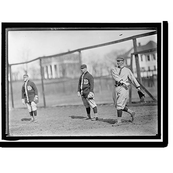 Historic Print, [Unidentified, Frank LaPorte, and Clyde Milan, Washington AL (baseball)], 18" x 24"
