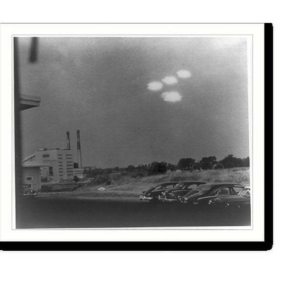Historic Print, [Unidentified flying objects in V" formation]", 16" x 20"