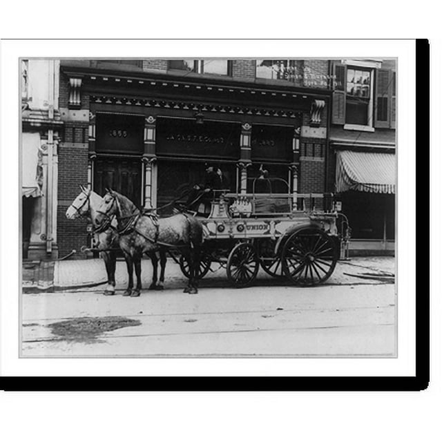 Historic Print, Union Horse & Chemical No. 3 York, Pa., fire