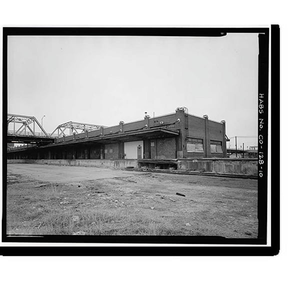 Historic Print, Union Pacific Railroad Warehouse, 1711-1735 Nineteenth Street, Denver, Denver County, CO - 10, 16" x 20"
