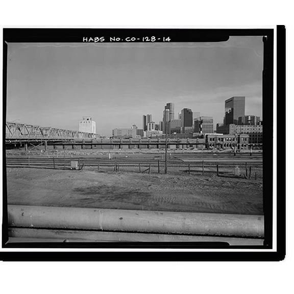 Historic Print, Union Pacific Railroad Warehouse, 1711-1735 Nineteenth Street, Denver, Denver County, CO - 14, 16" x 20"