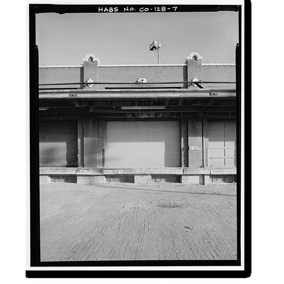 Historic Print, Union Pacific Railroad Warehouse, 1711-1735 Nineteenth Street, Denver, Denver County, CO - 7, 18" x 24"
