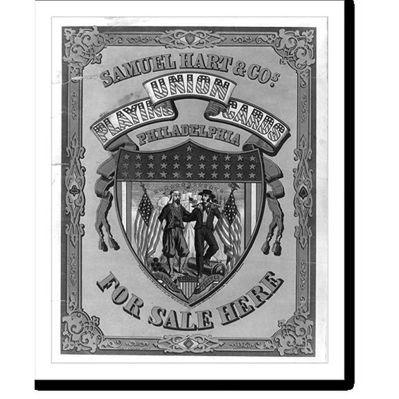 Historic Print, Union Playing Cards, 16" x 20"