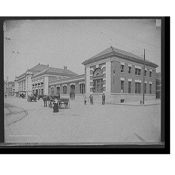 Historic Print, Union Station, Troy, N.Y., 16" x 20"