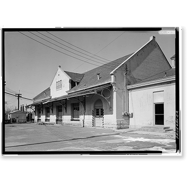 Historic Print, Union Station, Water Street, Montgomery, Montgomery