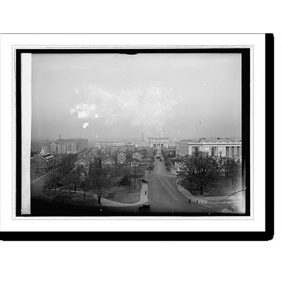 Historic Print, Union Station & downtown, 16" x 20"