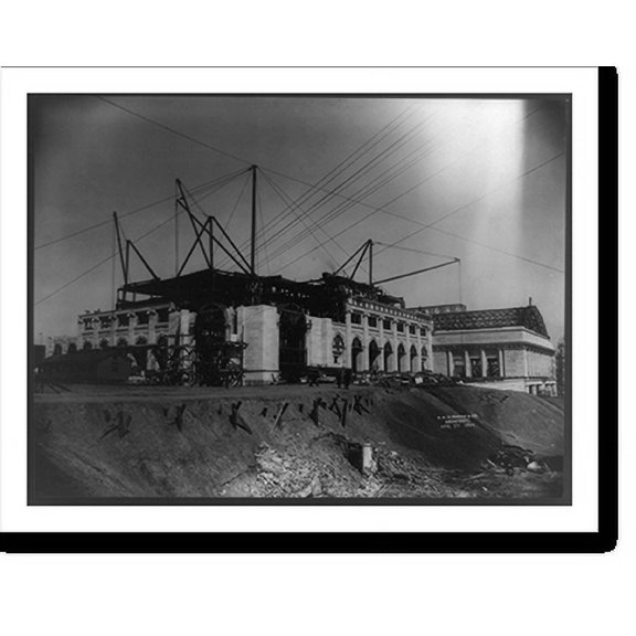Historic Print, [Union Station under construction, Washington, D.C.], 18" x 24"