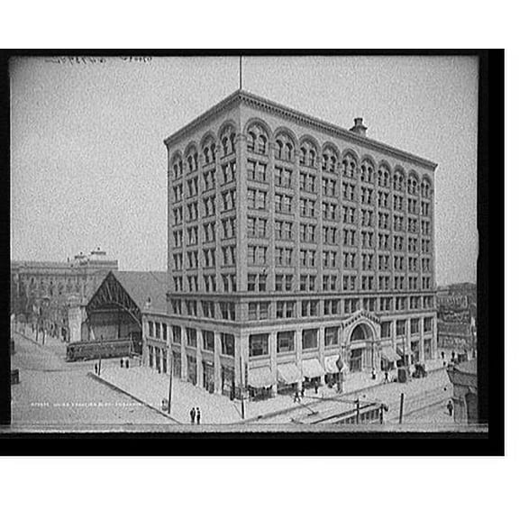 Historic Print, Union Traction Bldg., Indianapolis, Ind., 16" x 20"