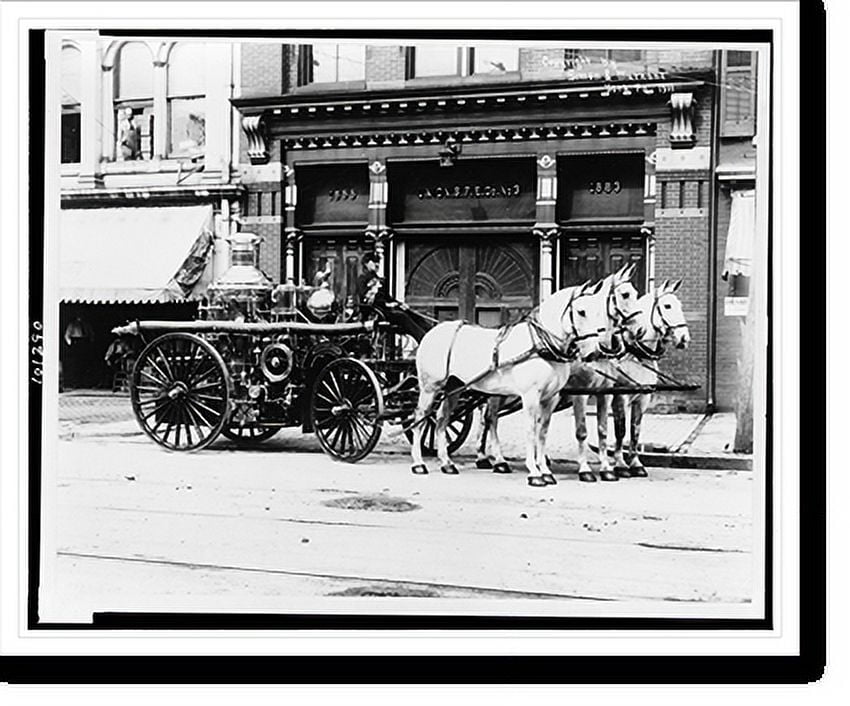 Historic Print, Union engine no. 3 York, Pa., fire department, 16" x