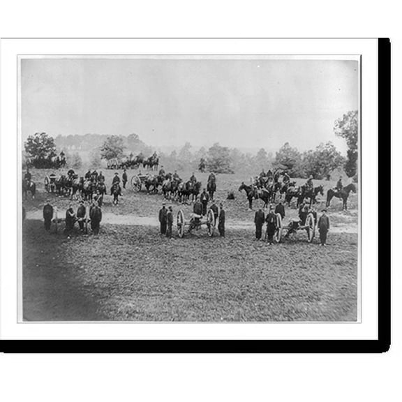 Historic Print, [Union field artillery unit in position], 18" x 24"