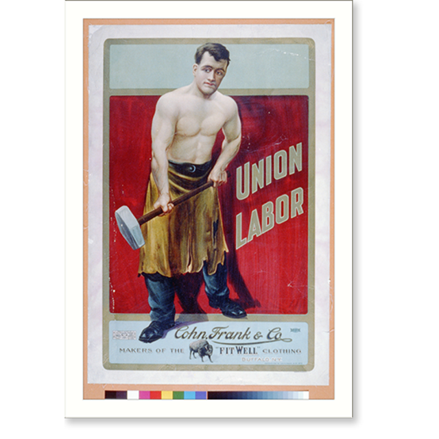 Historic Print, Union labor. Cohn, Frank & Co. makers of the Fit Well