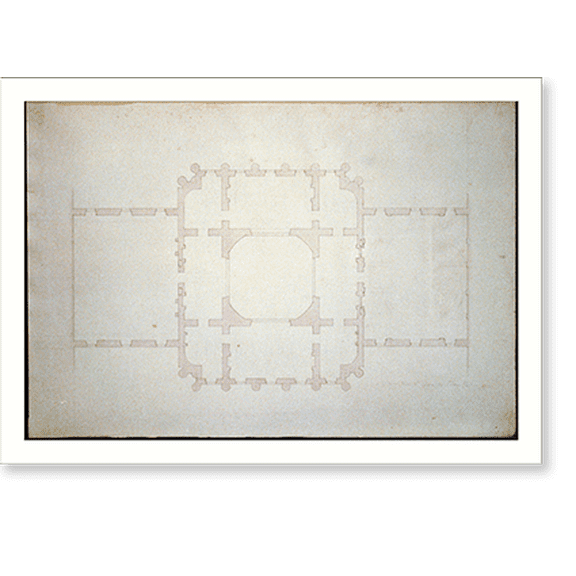 Historic Print, [United States Capitol, Washington, D.C. Second floor plan] - 2, 18" x 24"