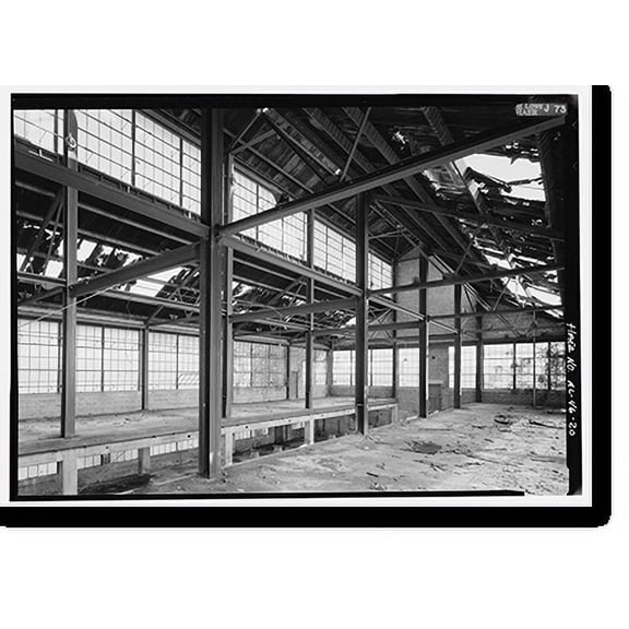 Historic Print, United States Nitrate Plant No. 2, Reservation Road, Muscle Shoals, Muscle Shoals, Colbert County, AL - 20, 18" x 24"