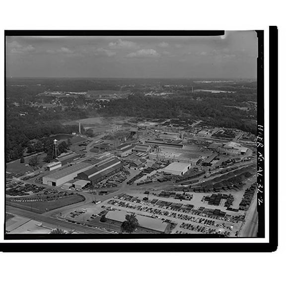 Historic Print, United States Pipe & Foundry Company Plant, 2023 St. Louis Avenue at I-20/59, Bessemer, Jefferson County, AL - 2, 16" x 20"