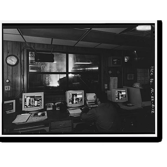 Historic Print, United States Pipe & Foundry Company Plant, Melting & Treatment Areas, 2023 St. Louis Avenue at I-20/59, Bessemer, Jefferson County, AL - 3, 16" x 20"