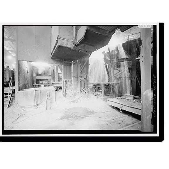 Historic Print, United States Pipe & Foundry Company Plant, Melting & Treatment Areas, 2023 St. Louis Avenue at I-20/59, Bessemer, Jefferson County, AL - 7, 16" x 20"