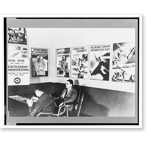 Historic Print, United States Resettlement Administration exhibit