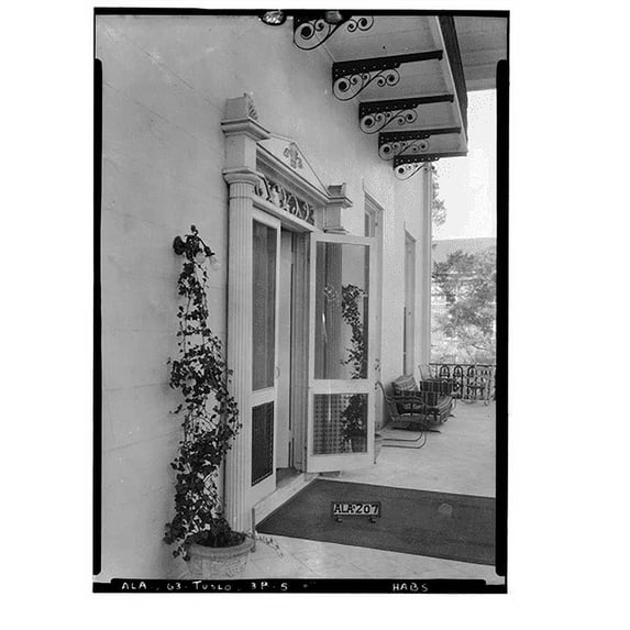 Historic Print, University of Alabama, President's House, University Boulevard, Tuscaloosa, Tuscaloosa County, AL - 5, 18" x 24"