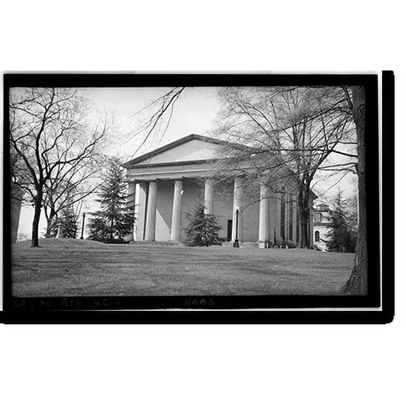 Historic Print, University of Georgia Chapel, Athens, Clarke County, GA, 16" x 20"