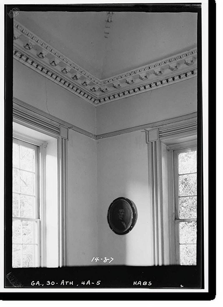 Historic Print, University of Demosthenian Hall, Athens, Clarke County, GA 5, 16" x