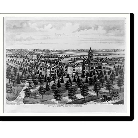 Historic Print, University of Michigan, 16" x 20"