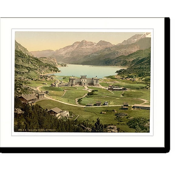 Historic Print, Upper Engadine Maloja Grisons Switzerland - 2, 16" x 20"