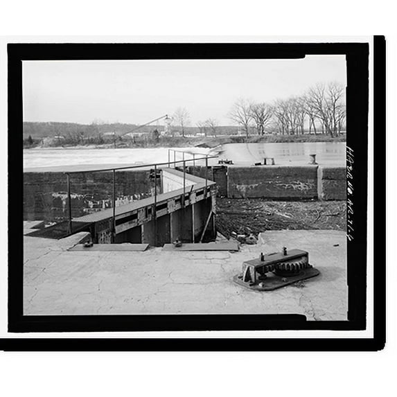 Historic Print, Upper White River Lock & Dam Nos. 1, 2, & 3, Spanning White River, Batesville, Independence County, AR - 6, 18" x 24"