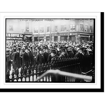Historic Print, Utica - Sherman funeral, 18" x 24"