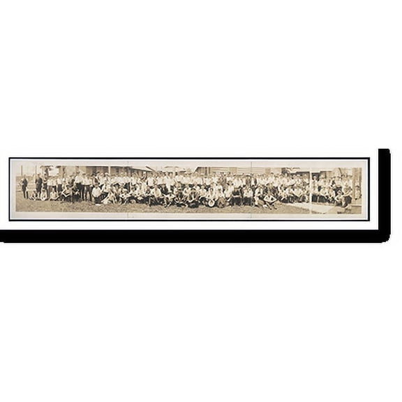Historic Print, VA Naval Station, Hampton Roads 1920 PHOTO, Width 7" x Length 36"