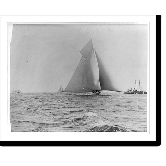 Historic Print, VIGILANT [sailing yacht] winning the race, 18" x 24"